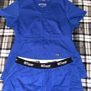 Grey’s anatomy mock wrap scrub top and Aubrey scrub pant